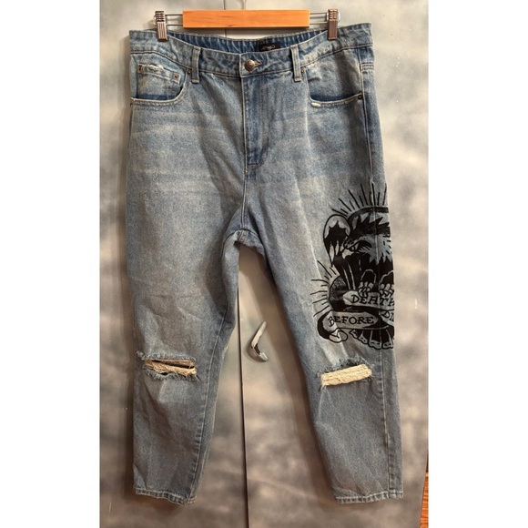 Men’s Ed Hardy Slim Taper Jeans - Picture 2 of 8